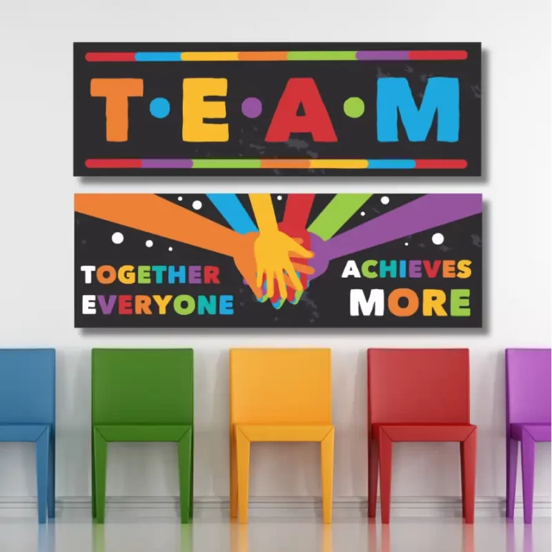 T.E.A.M - classroom banners (36x12)