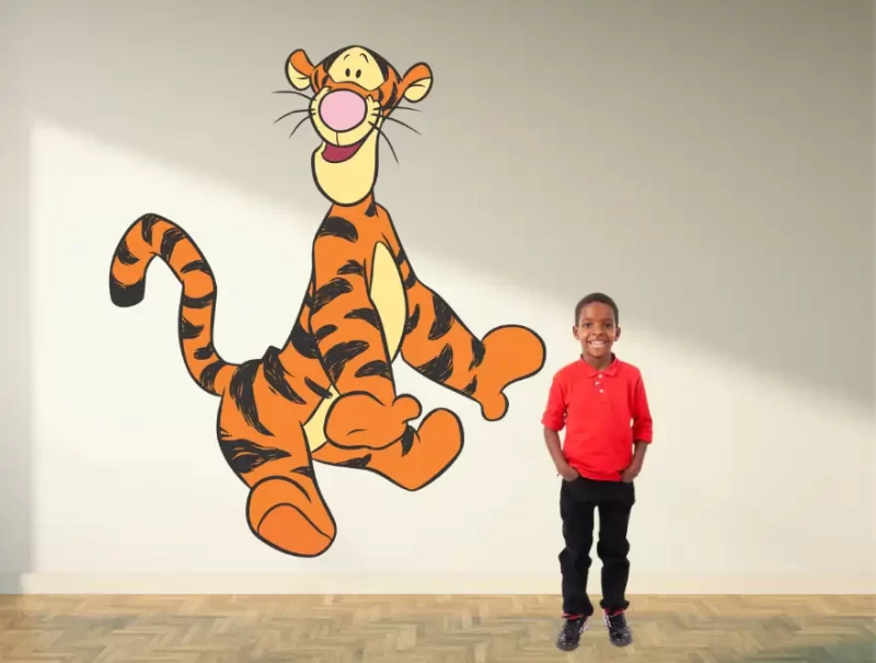 Tiger dancing - Curiosity Sticker (5.5 by 4feet)