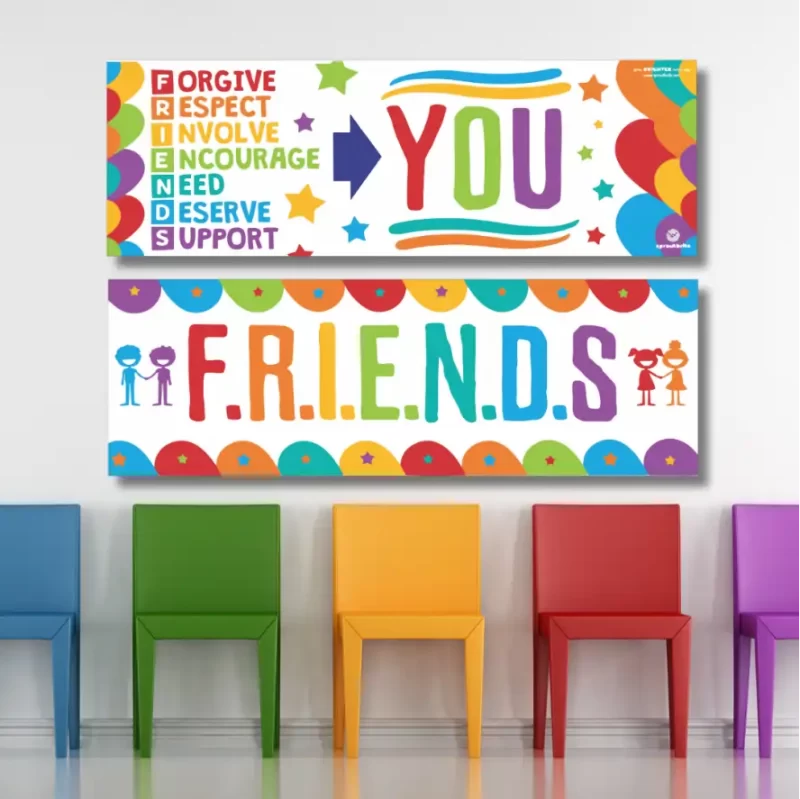 F.R.I.E.N.D.S- classroom banners (36x12)