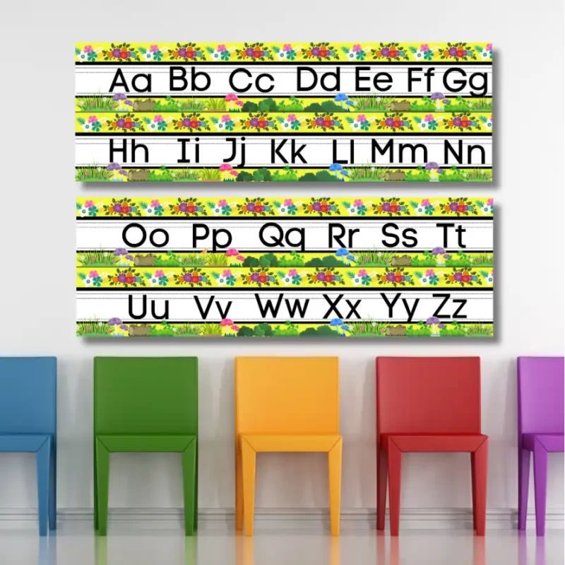 alphabeth A-z - classroom banners (36x12)