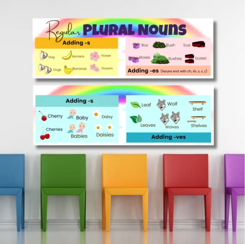 Regular plural Nouns     - classroom banners (36x12)