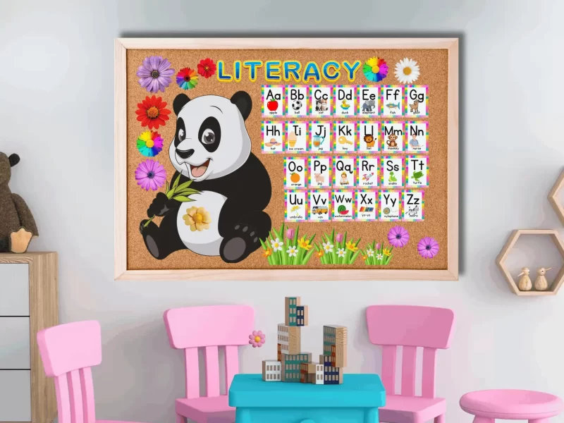 Literacy Flashcard Display Board Stickers