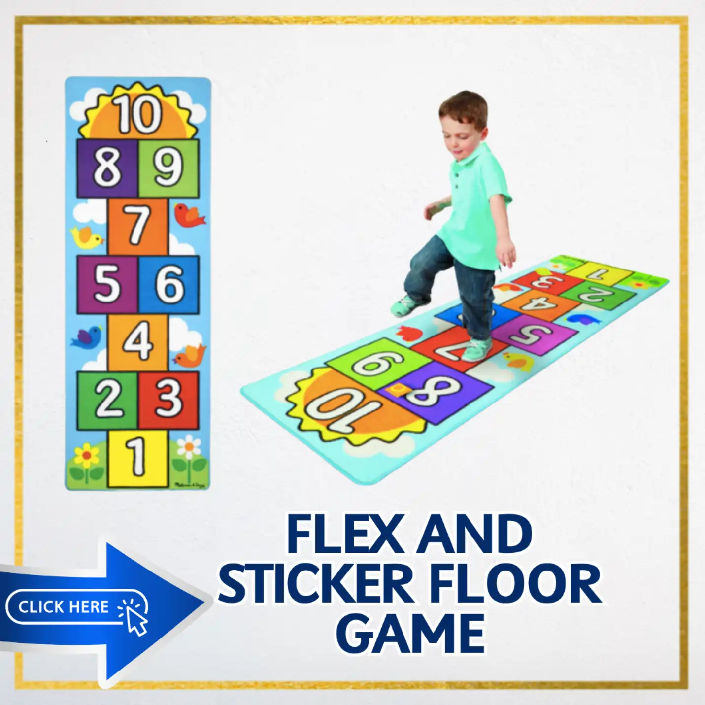 Floor Game Stickers and flex