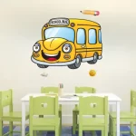 School bus - cartoon sticker