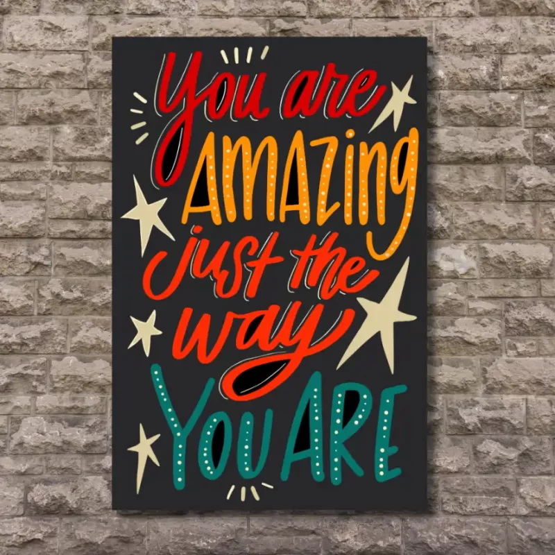 "You are amazing just the way you are" - Flex Motivational Banner