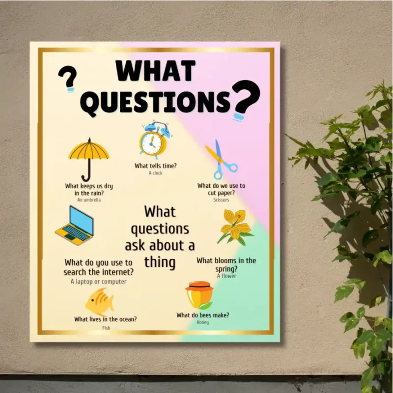 "What Questions"  - Instructional Flex Banner