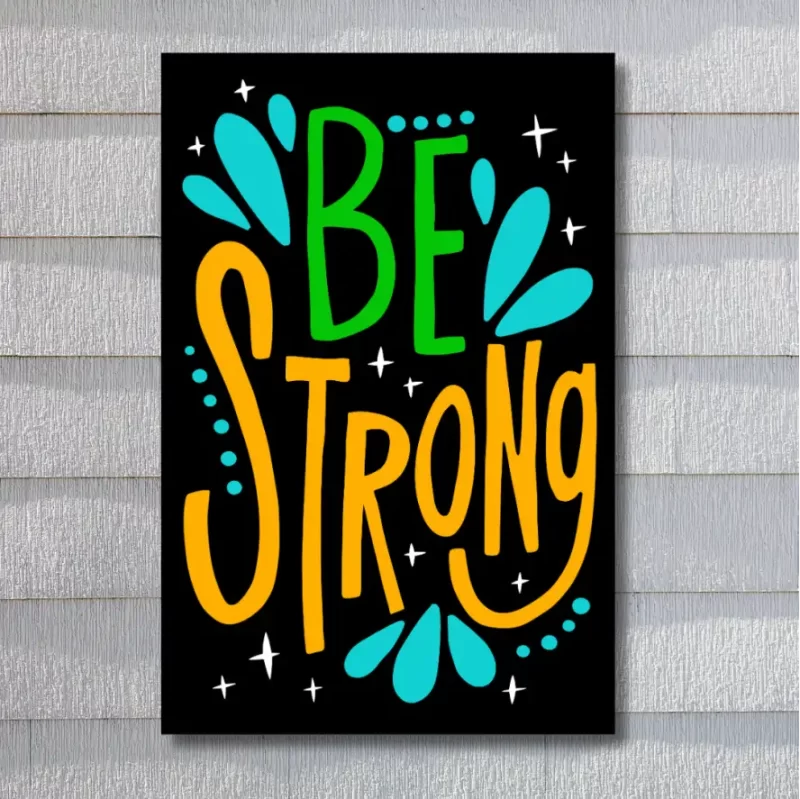 "Be strong" - Flex Motivational Banner