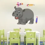 Hippopotamus 2- cartoon sticker