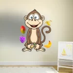 Monkey  - cartoon sticker