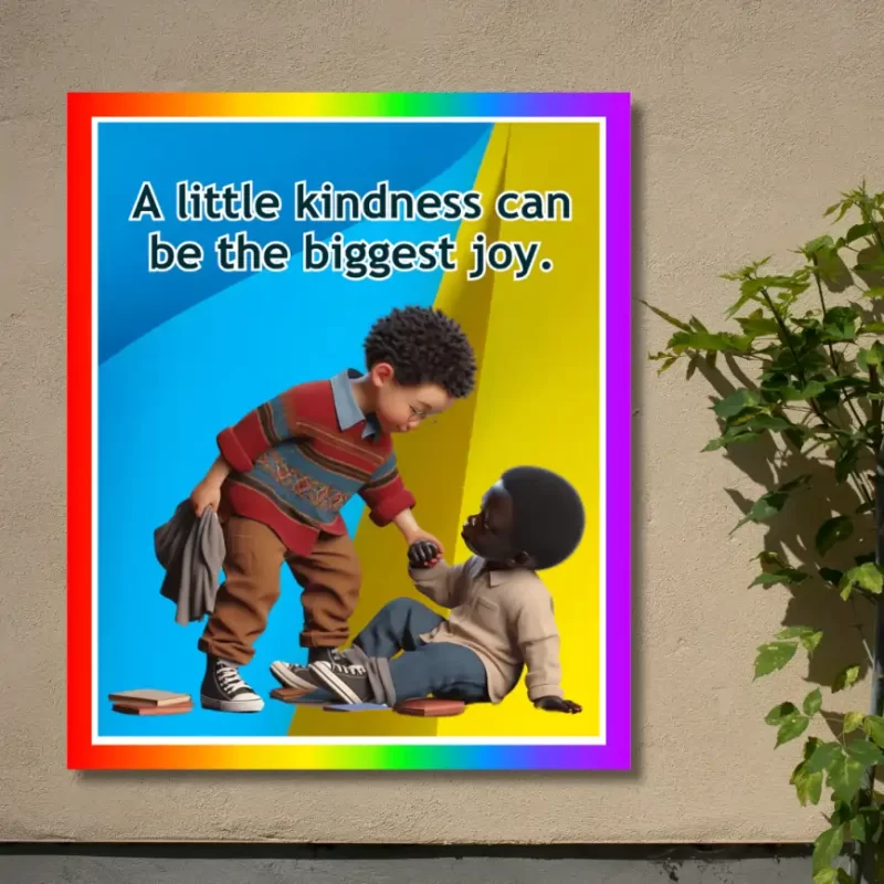 "A little kindness can be the biggest joy" - Flex Motivational Banner