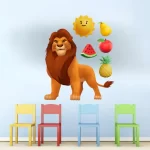Simba the king of lion - cartoon sticker