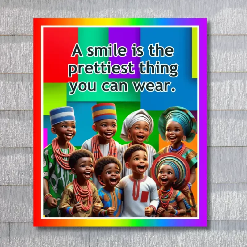 "A smile is the prettiest thing yoiuncan wear" - Flex Motivational Banner