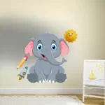 Baby elephant  1  - cartoon sticker