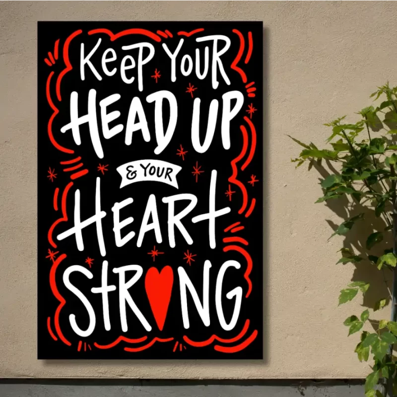 "Keep your head up…"- Flex Motivational Banner