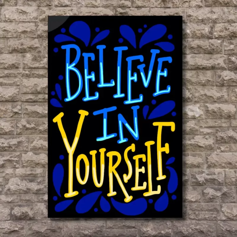 "Believe in yourself"  - Flex Motivational Banner