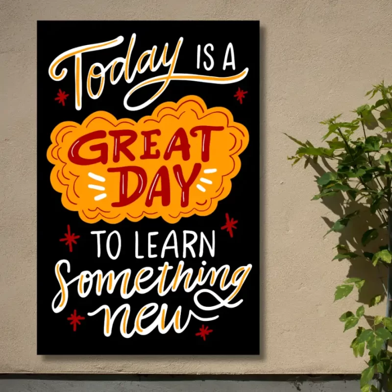 "Today is a great day to learn something new" - Flex Motivational Banner