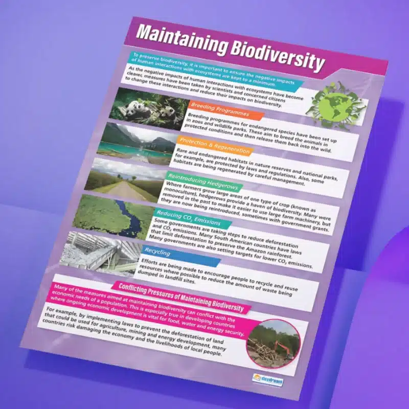 "Maintaining biodiversity" - Science instructional flex banner