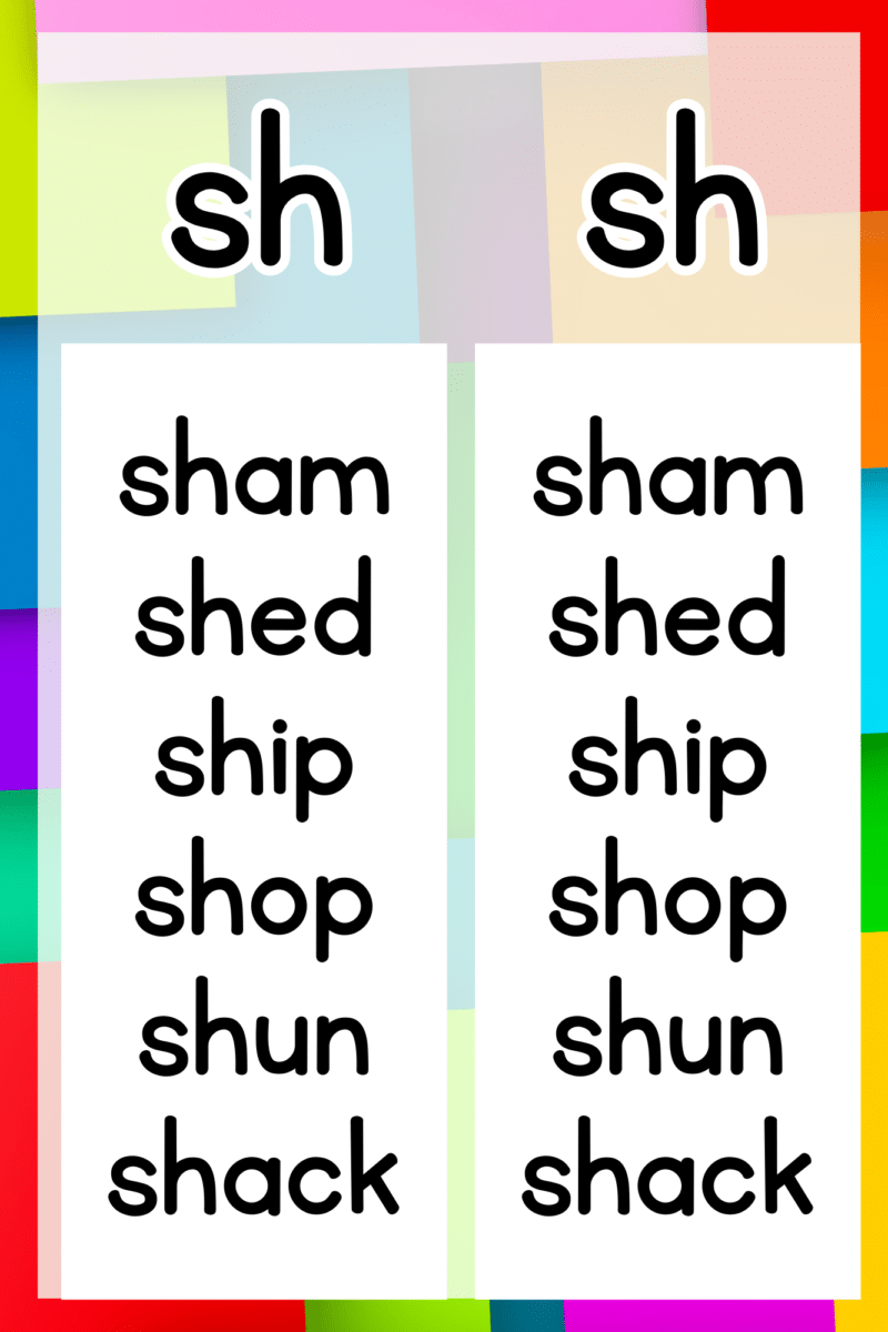 "sh diagraph "  -Classroom Instructional Posters