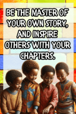 "Be the master of your own story, and inspire others with your chapters." - A.I  CLASSROOM POSTERS