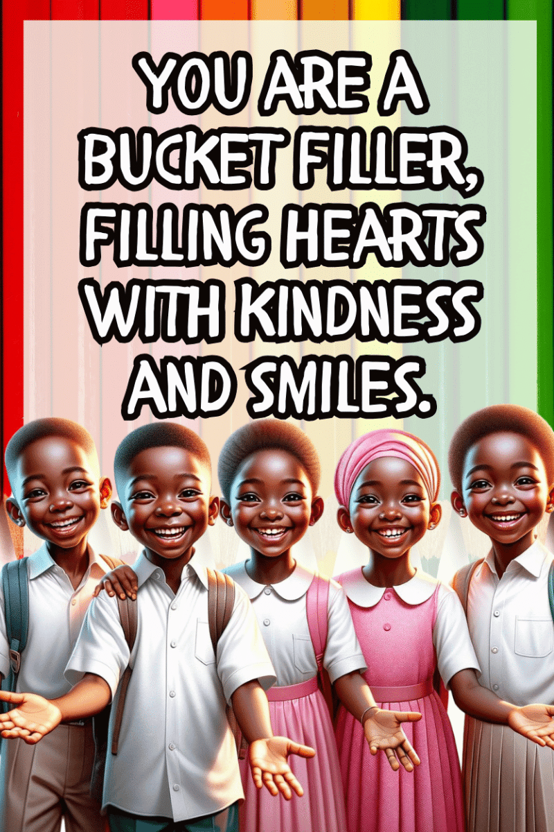 "You are a bucket filler, filling Hearts with kindness and smiles" - A.I  CLASSROOM POSTERS