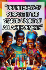 "Definiteness of purpose is the starting point of all achievment." - A.I  CLASSROOM POSTERS