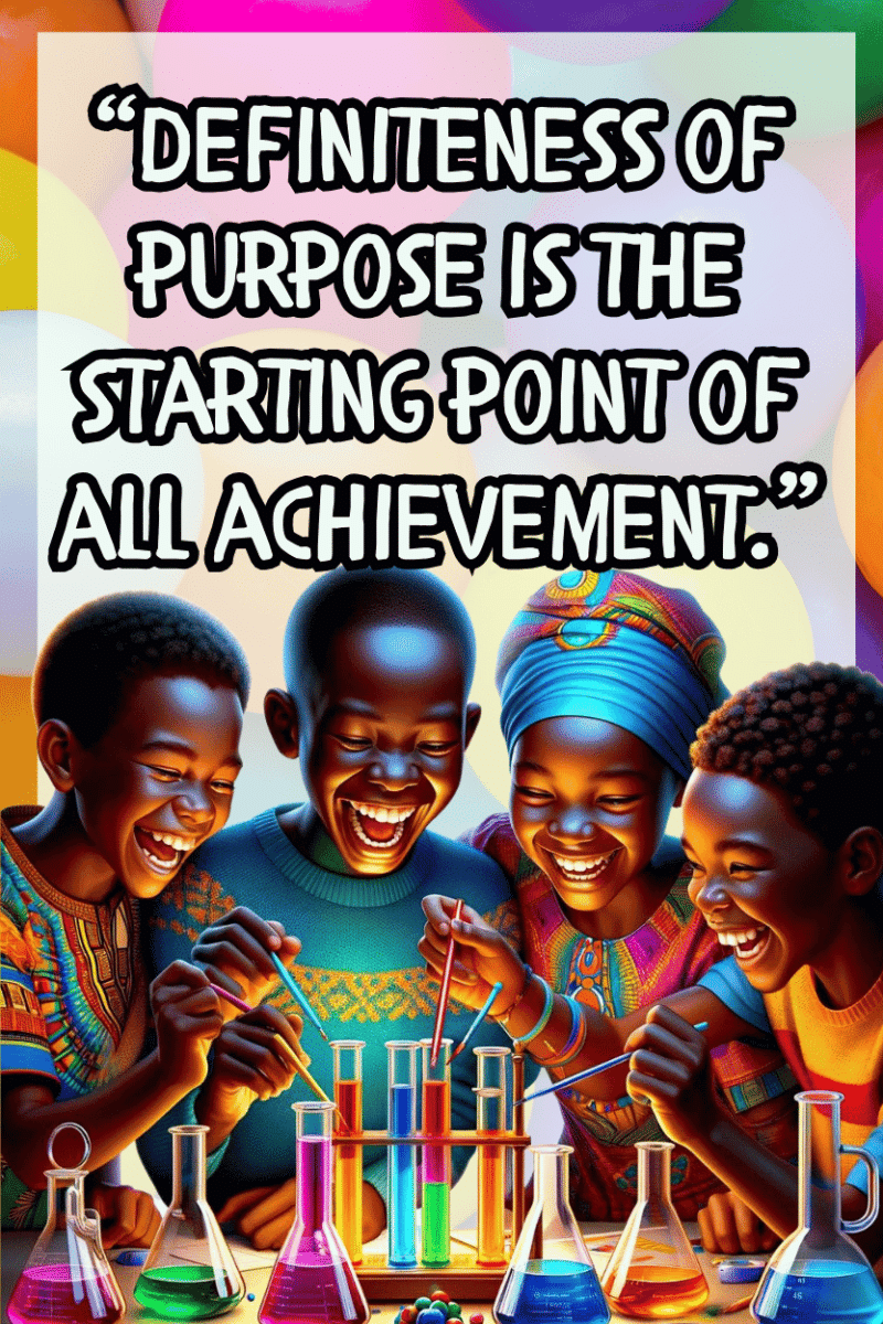 "Definiteness of purpose is the starting point of all achievment." - A.I  CLASSROOM POSTERS
