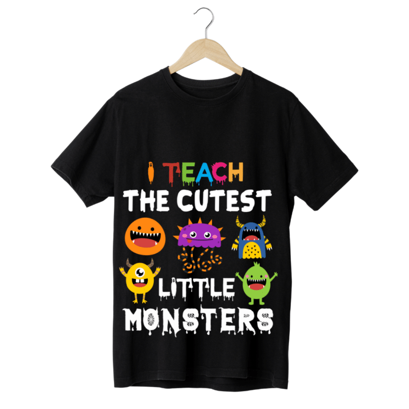 "I teach the cutest little monster" - Teachers T-SHIRT