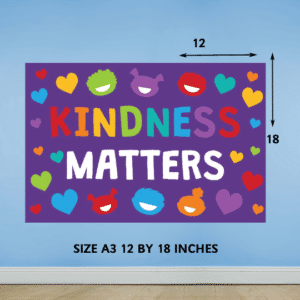 "Kindness matters" - Motivational A3 Poster