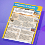 Hot Deserts: Thar desrts" - Geography instructional flex banner