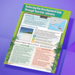 "Reducing The Development Gap Through Tourism" - Geography instructional flex banner