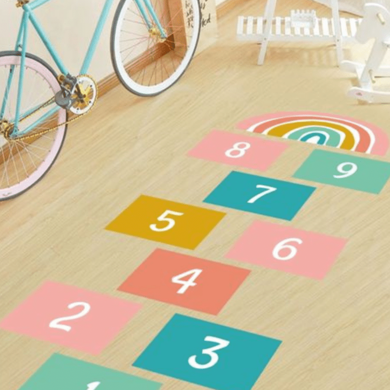 "1-10 Hopscotch jumping game" - " "Available in sticker and Flex" ACTIVITY GAME