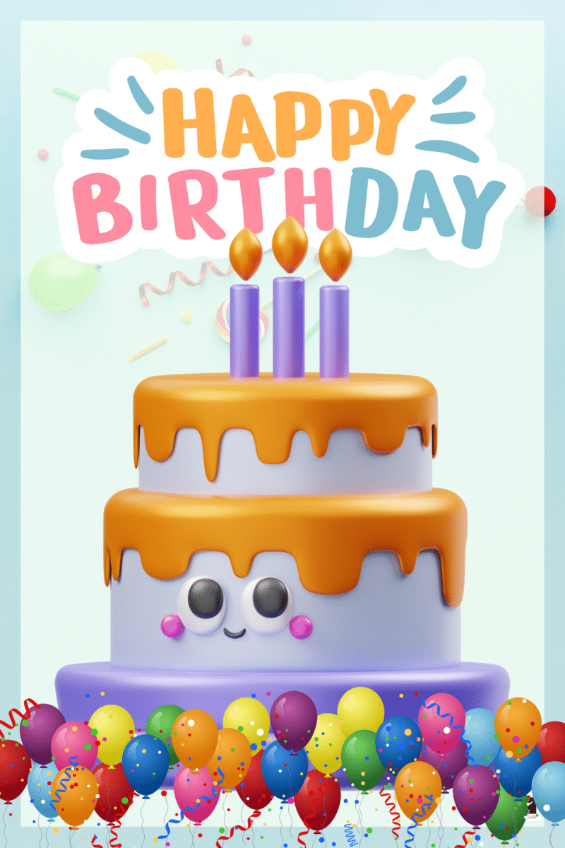"happy birthday cakes"-Classroom Instructional Posters