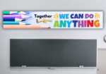 "Together we can do anything" - Long Motivational flex banner