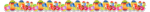 "Colorful easter egg theme" - Classroom Sticker Border