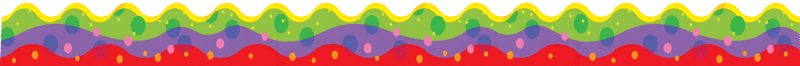 "Colorful tide  theme" - Classroom Sticker Border