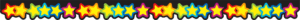 "Colorful star   " - Classroom Sticker Border