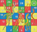 Snake and ladder floor game theme-5by7feet - Activity Game