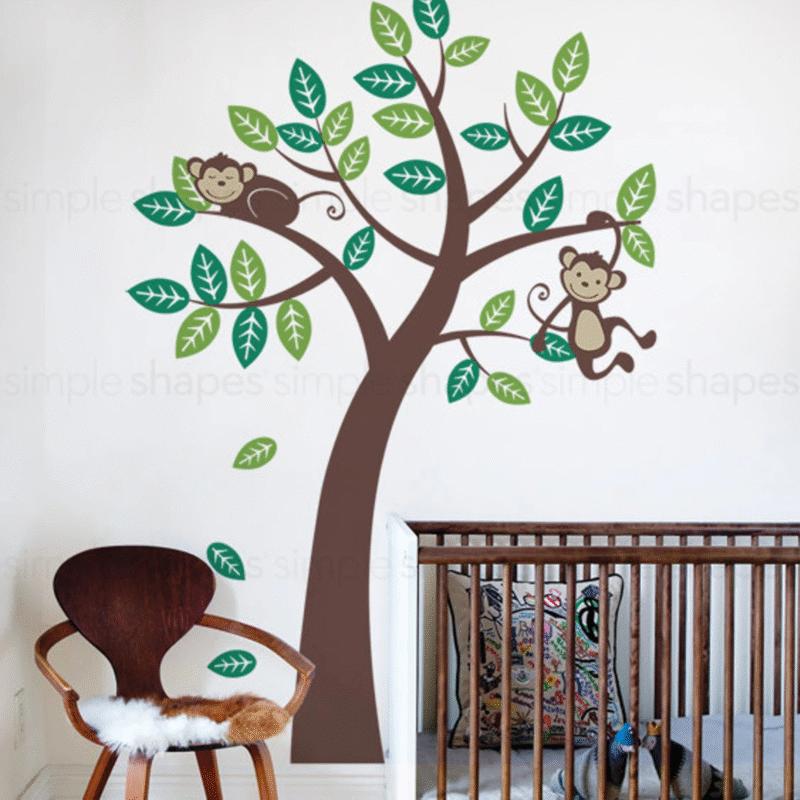 "Colorful Leaf design" - Classroom Tree Sticker Display"