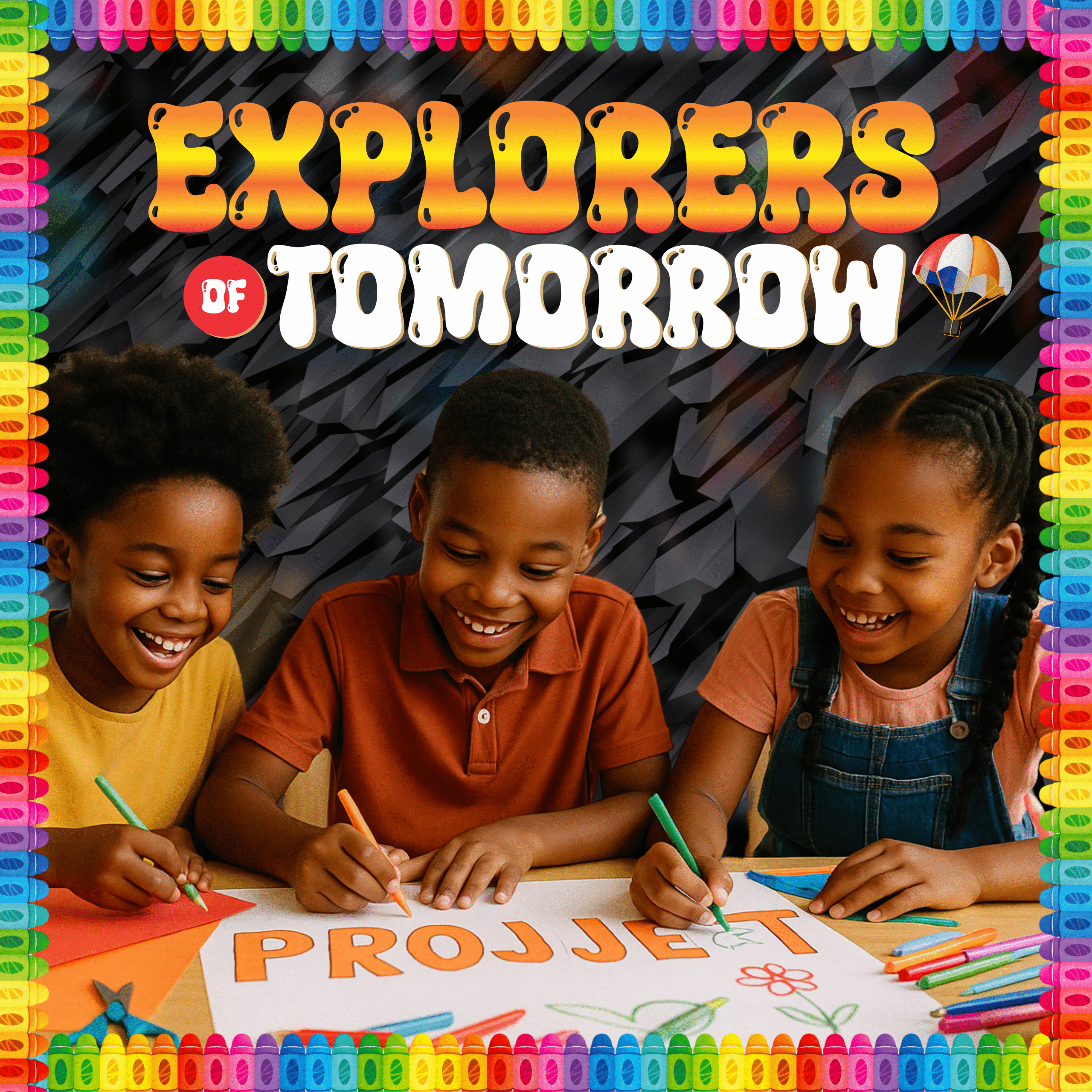 Explorers of tomorrow- Colorful  4by4 feet Flex motivational banner