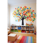 "Colorful Leaf design" - Classroom Tree Sticker Display"