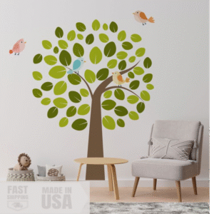 "Colorful leaf" - Classroom Tree Sticker Display