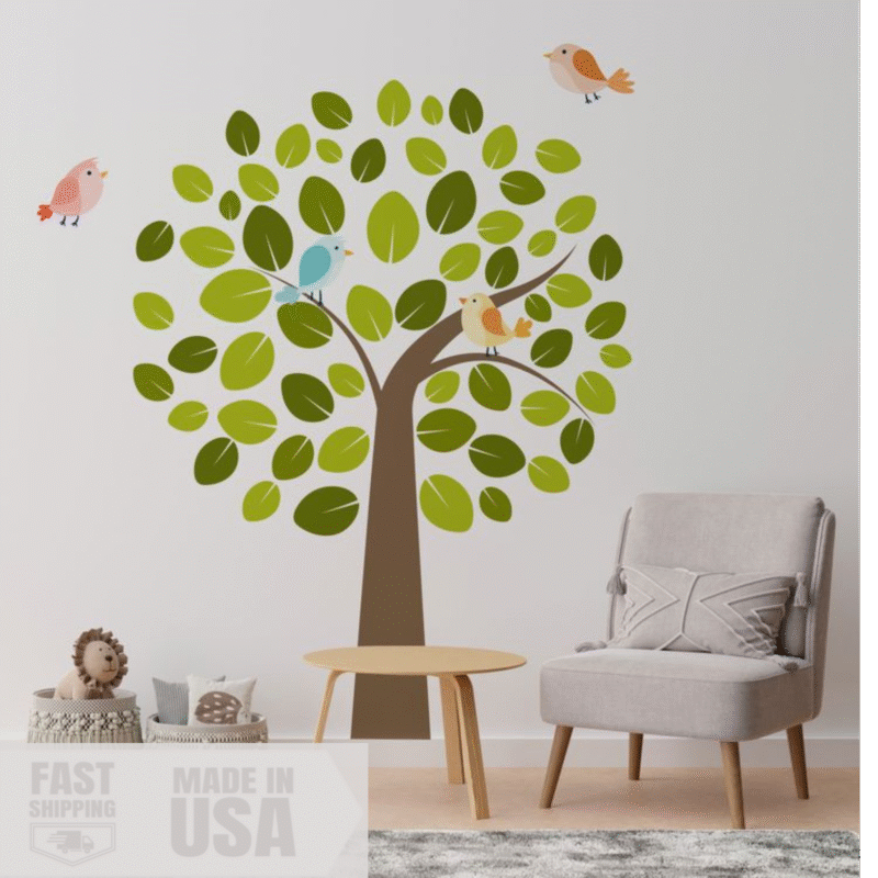 "Colorful leaf" - Classroom Tree Sticker Display