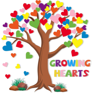 "Colorful love shaped leaf" - Classroom Tree Sticker Display