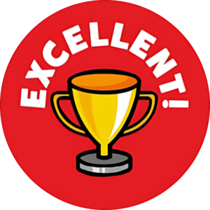 "Excellent" - Motivation Circle Sticker