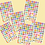 Colorful 444 Reward Sticker- 6 pages
