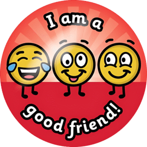 "I am a good friend " - Motivation Circle Sticker