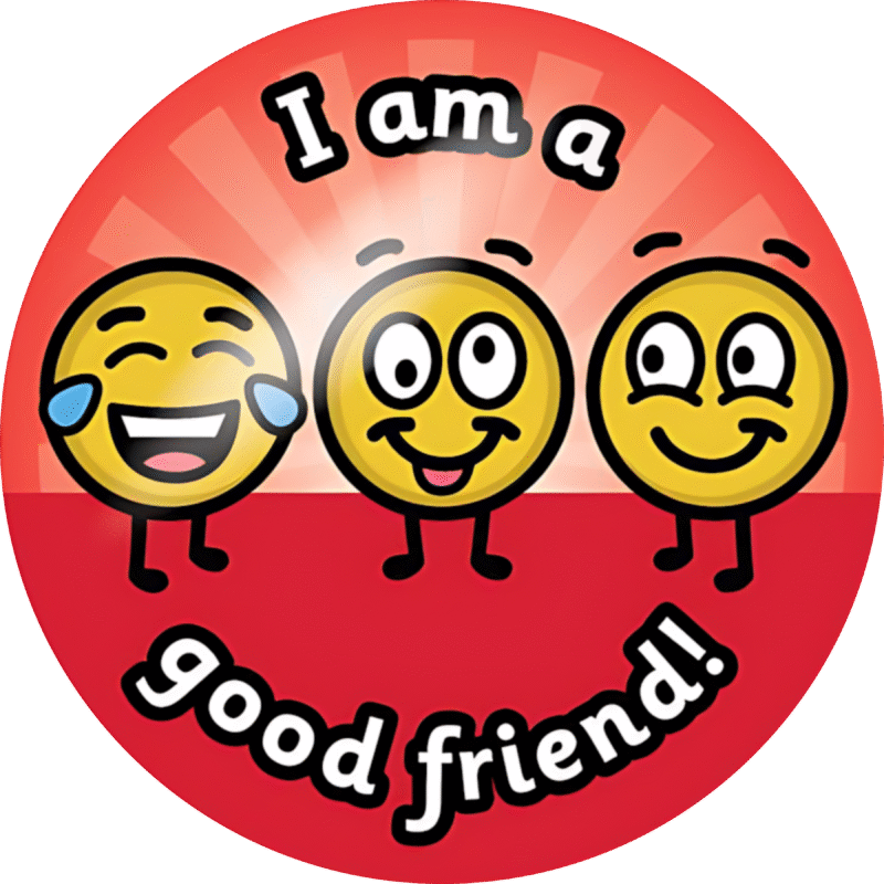 "I am a good friend " - Motivation Circle Sticker