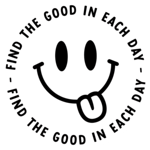"Find the good in each day " - Motivation Circle Sticker