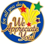 "We are appreciate you " - Motivation Circle Sticker