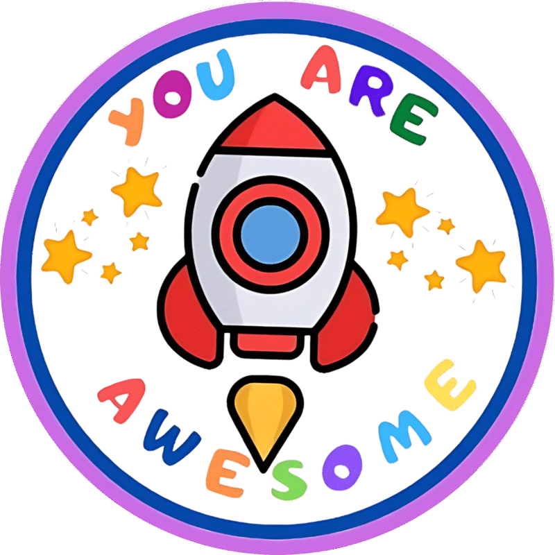 "You are awesome" - Motivation Circle Sticker